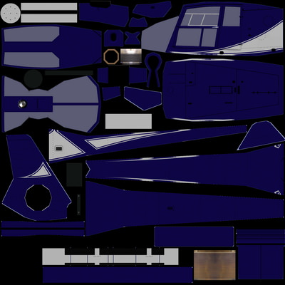 Gazelle V5 Helicopter Low-poly 3D model_5