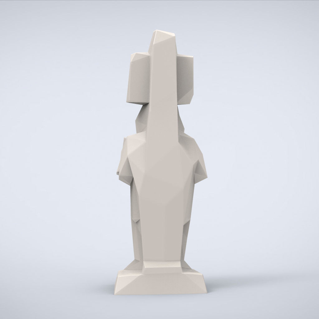 Printable Ruler Kninch Chapat Lowpoly Style 3D print model_4