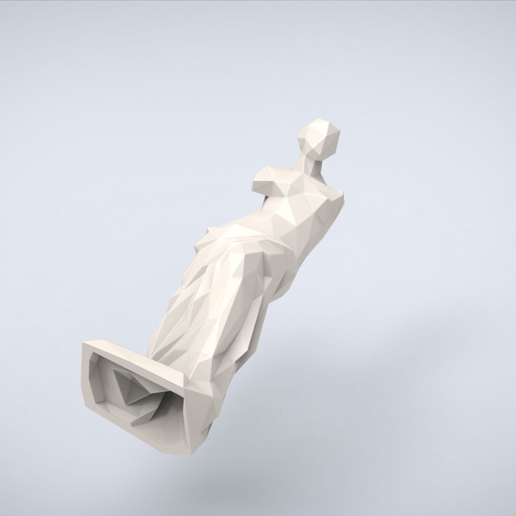 Printable Venus de Milo Lowpoly Style 3D print model_6