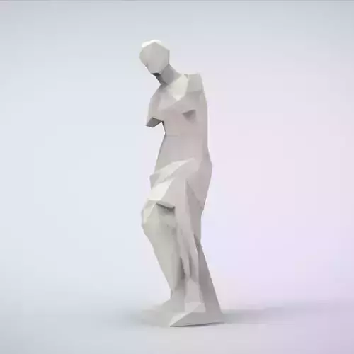 Printable Venus de Milo Lowpoly Style 3D print model