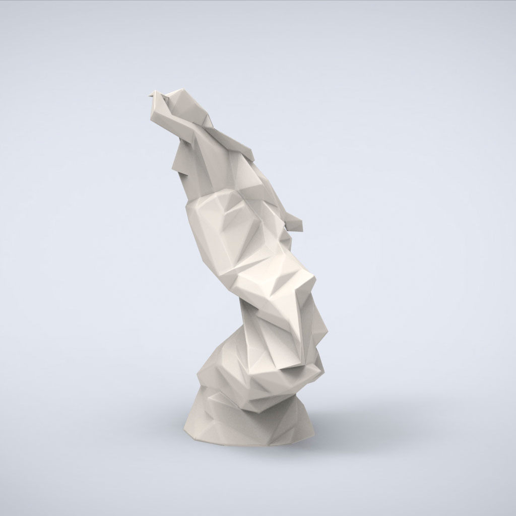 Printable The lost Lowpoly Style 3D print model_4