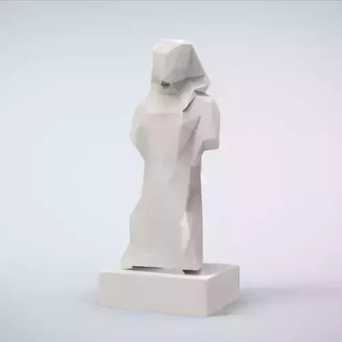 Printable King Sesotris Lowpoly Style 3D print model
