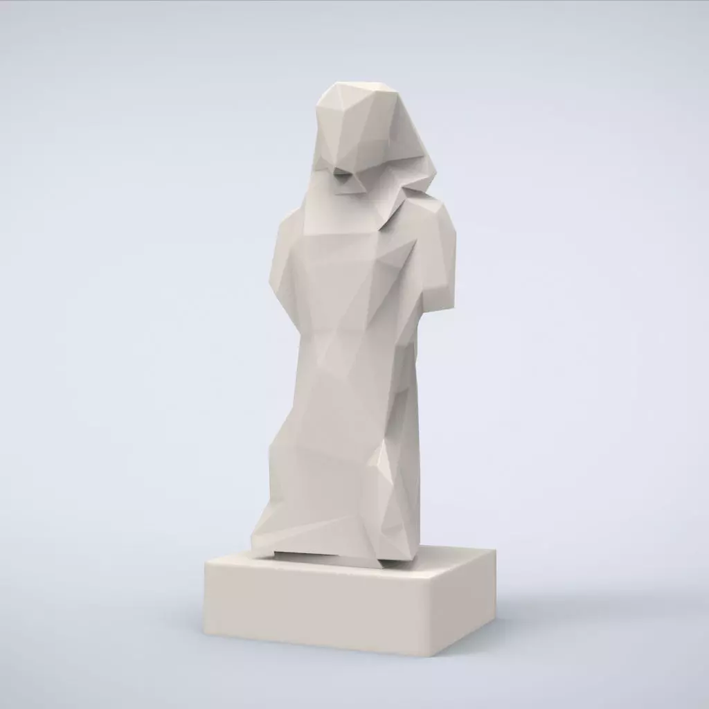 Printable King Sesotris Lowpoly Style 3D print model_0