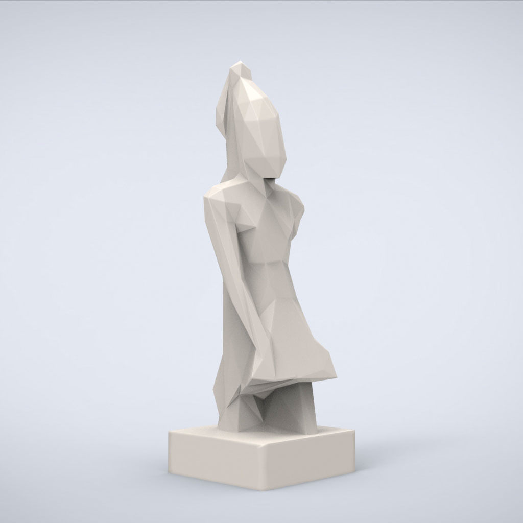 Printable King Lowpoly Style 3D print model_4
