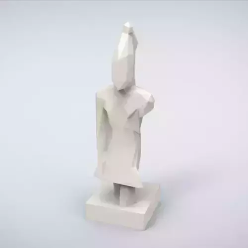 Printable King Lowpoly Style 3D print model