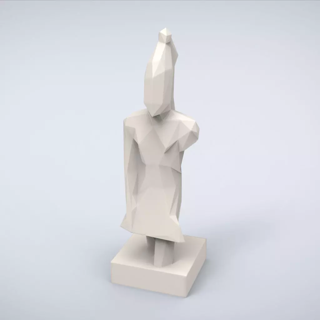 Printable King Lowpoly Style 3D print model_0