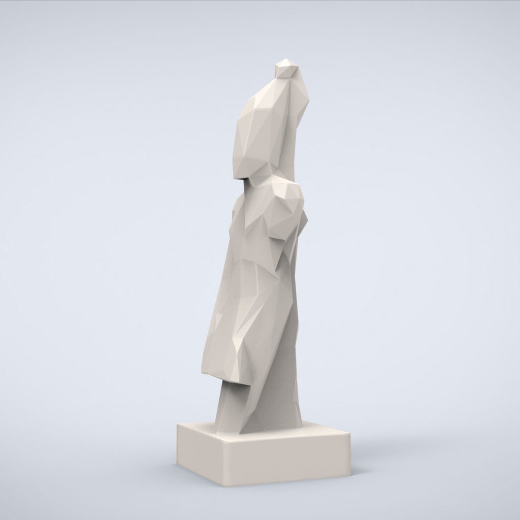 Printable King Lowpoly Style 3D print model_2