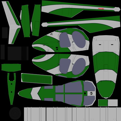 Hughes500 V4 Helicopter Low-poly 3D model_5