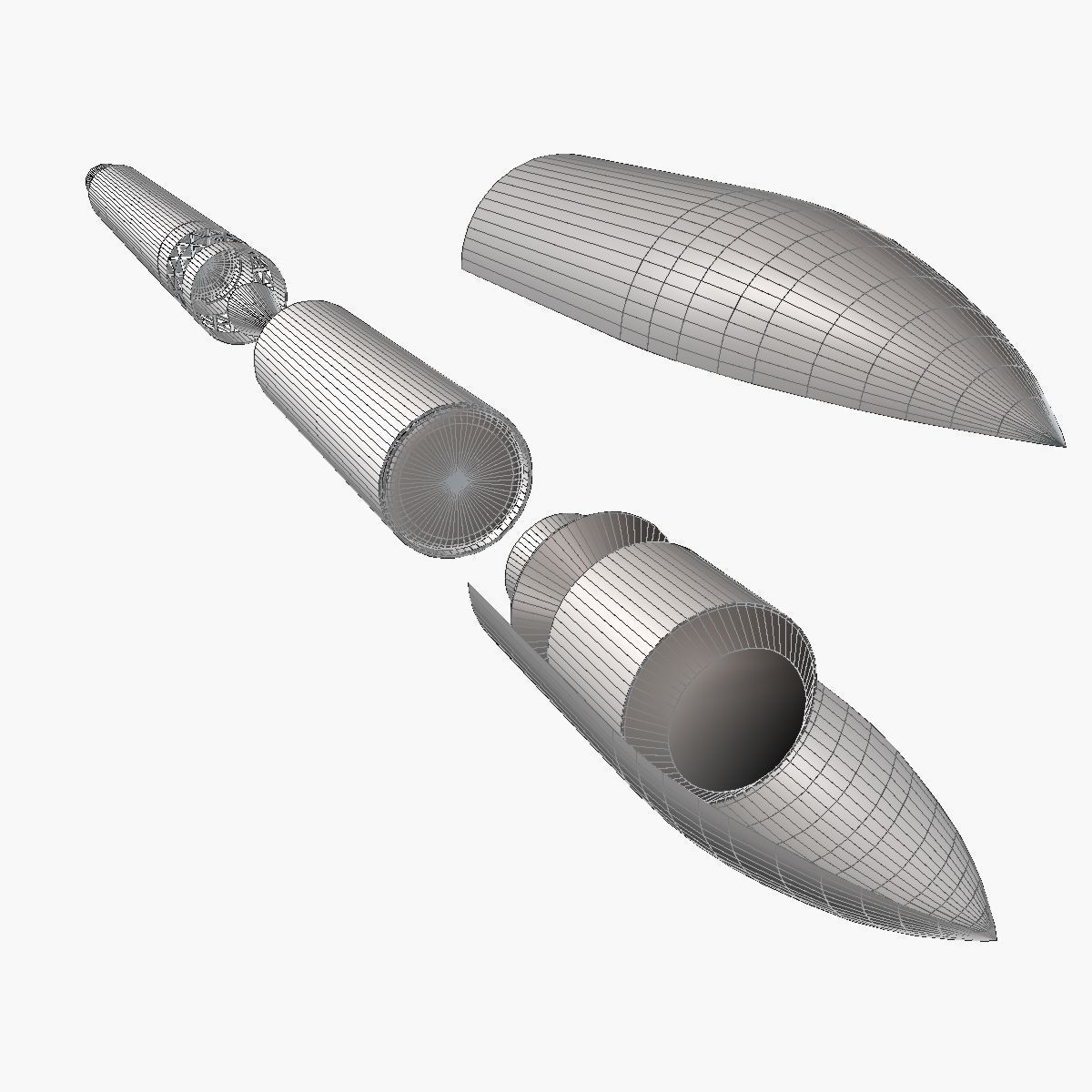 Nano Rocket 3D model_15