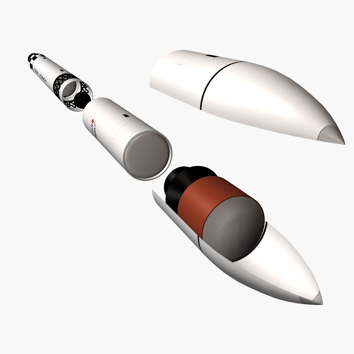 Nano Rocket 3D model_9