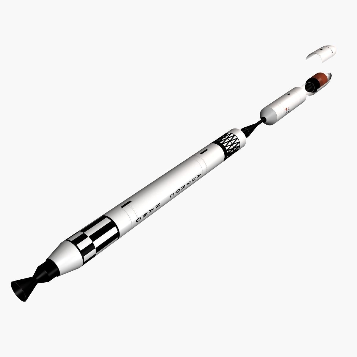 Nano Rocket 3D model_4