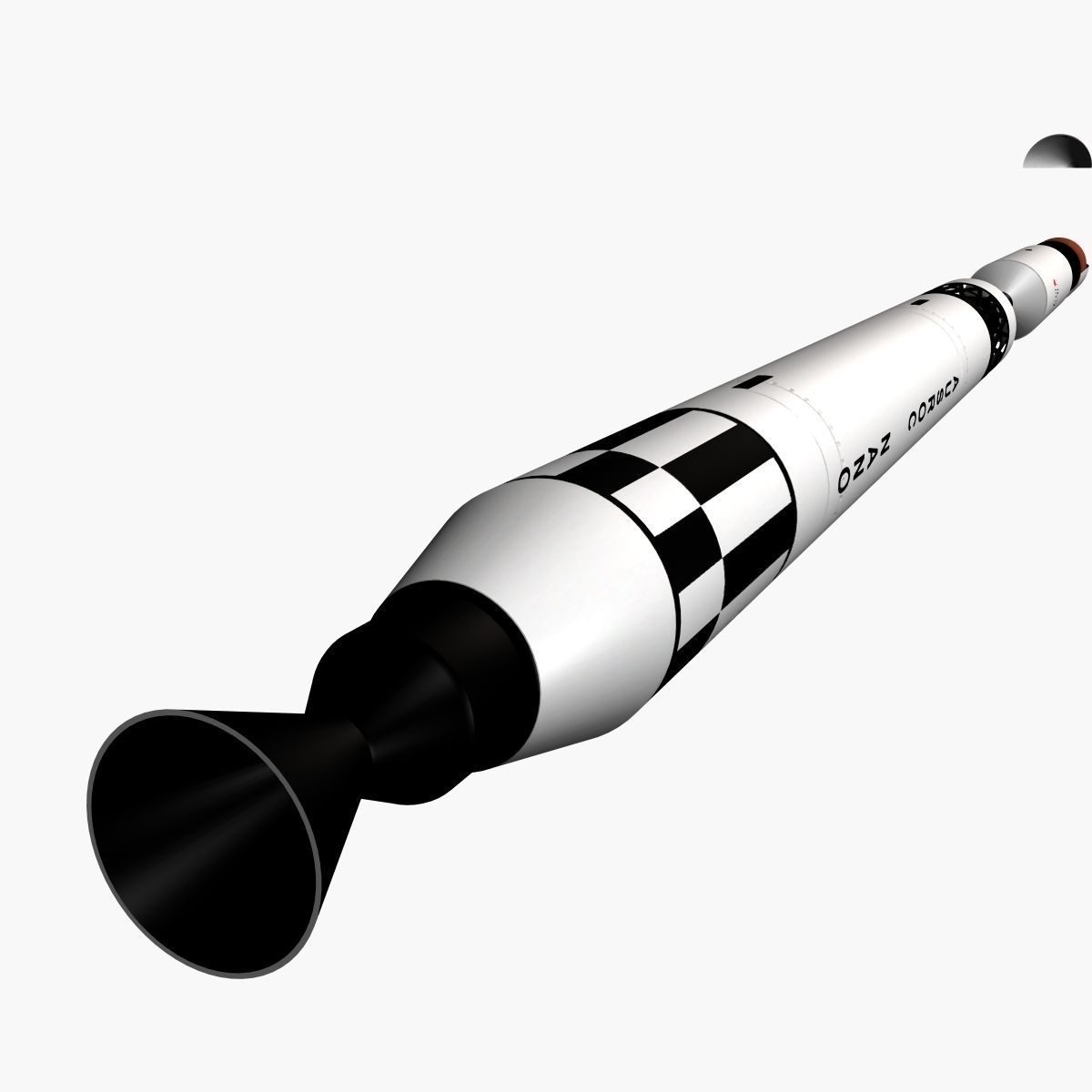 Nano Rocket 3D model_5