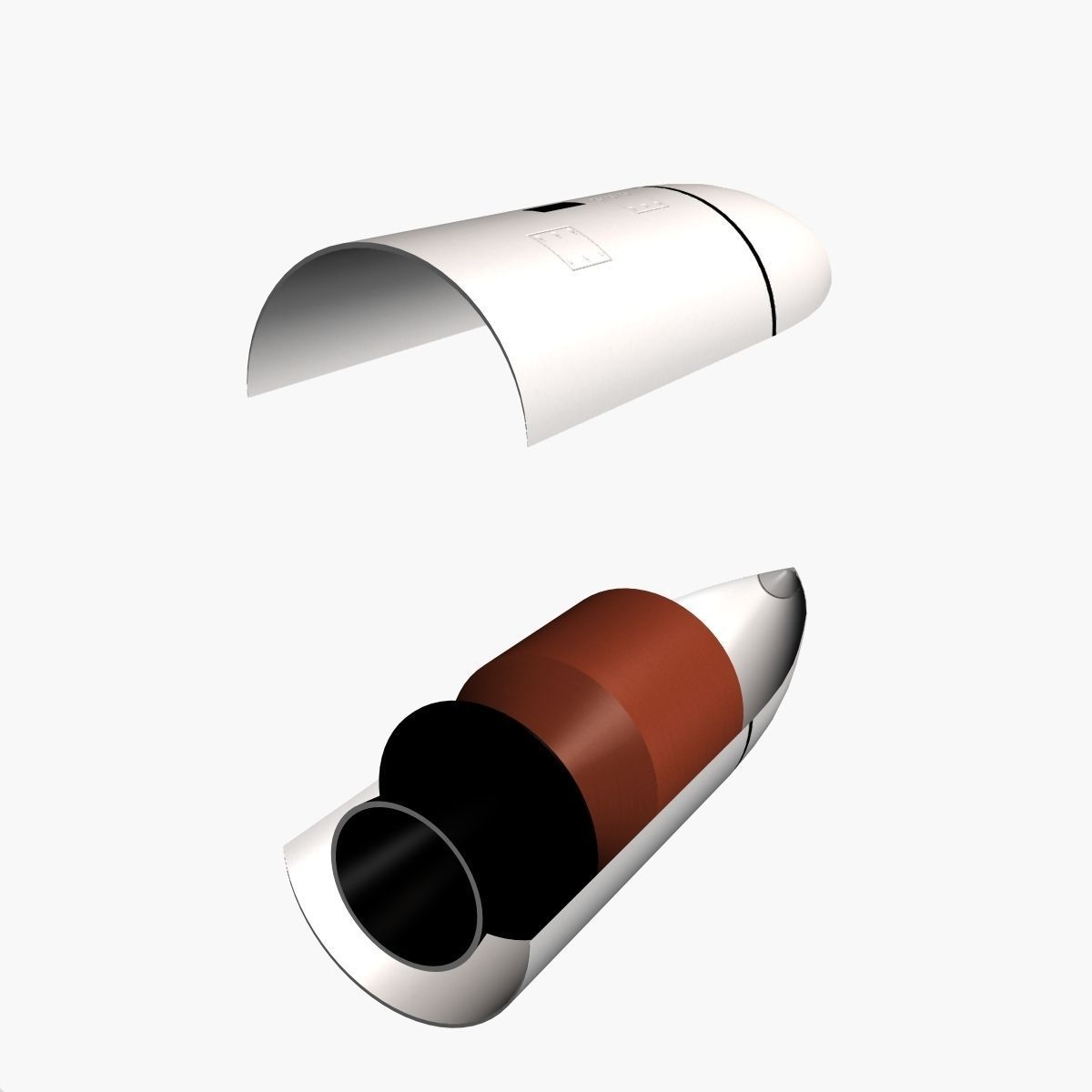 Nano Rocket 3D model_8