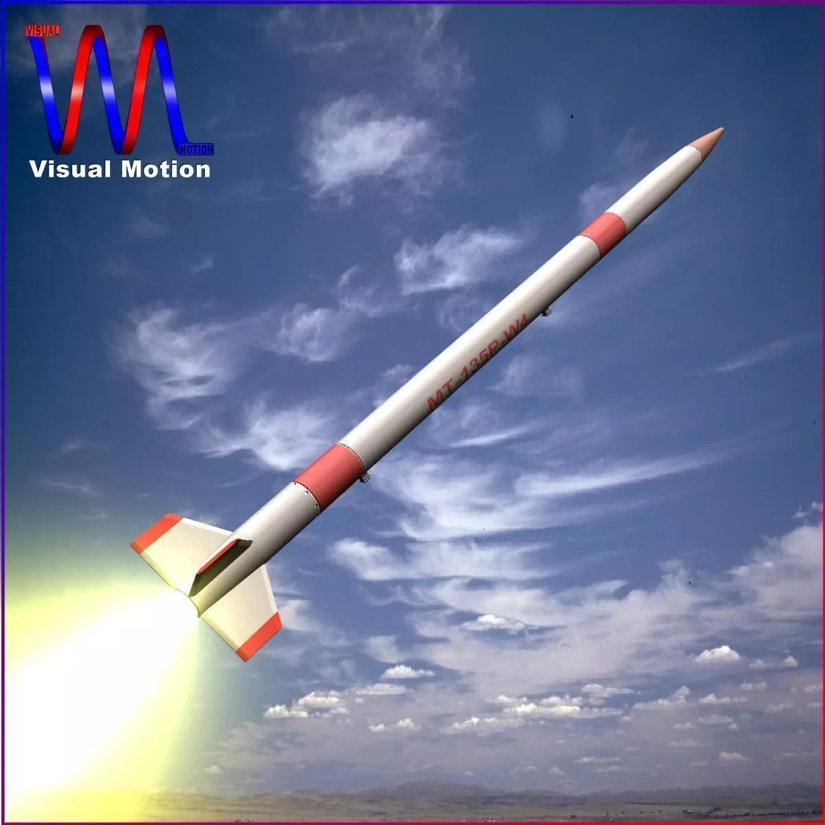 MT-135 Rocket 3D model_0