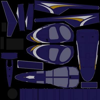 Hughes 500 V5 Helicopter Low-poly 3D model_5