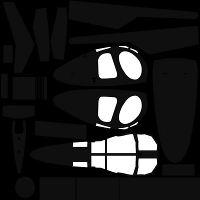 Hughes 500 V5 Helicopter Low-poly 3D model_7