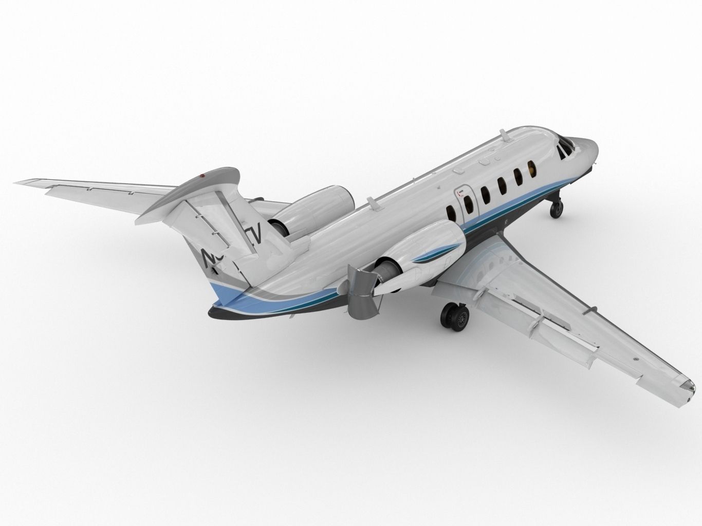 Cessna 650 Citation  3D model_5