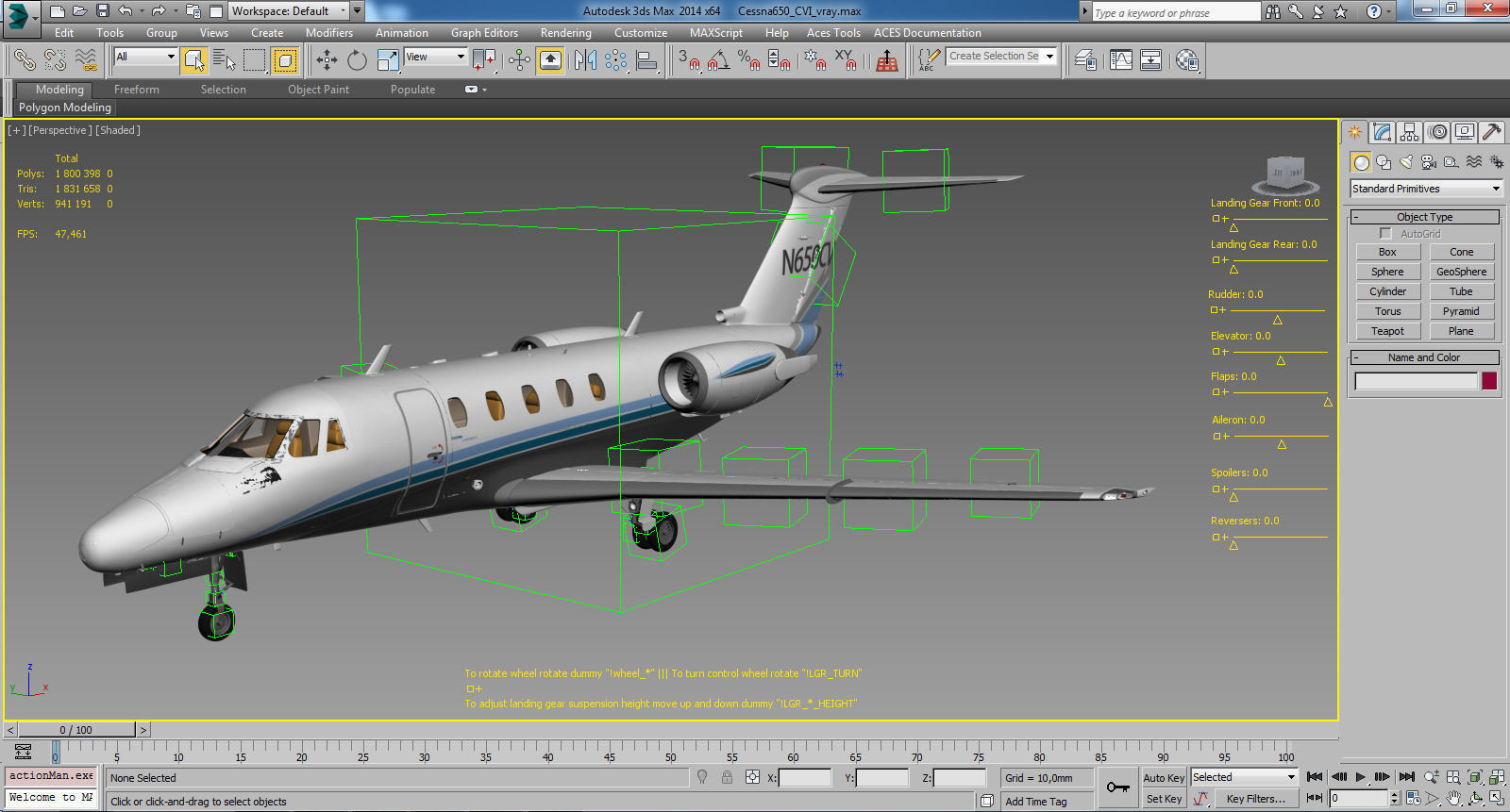 Cessna 650 Citation  3D model_27