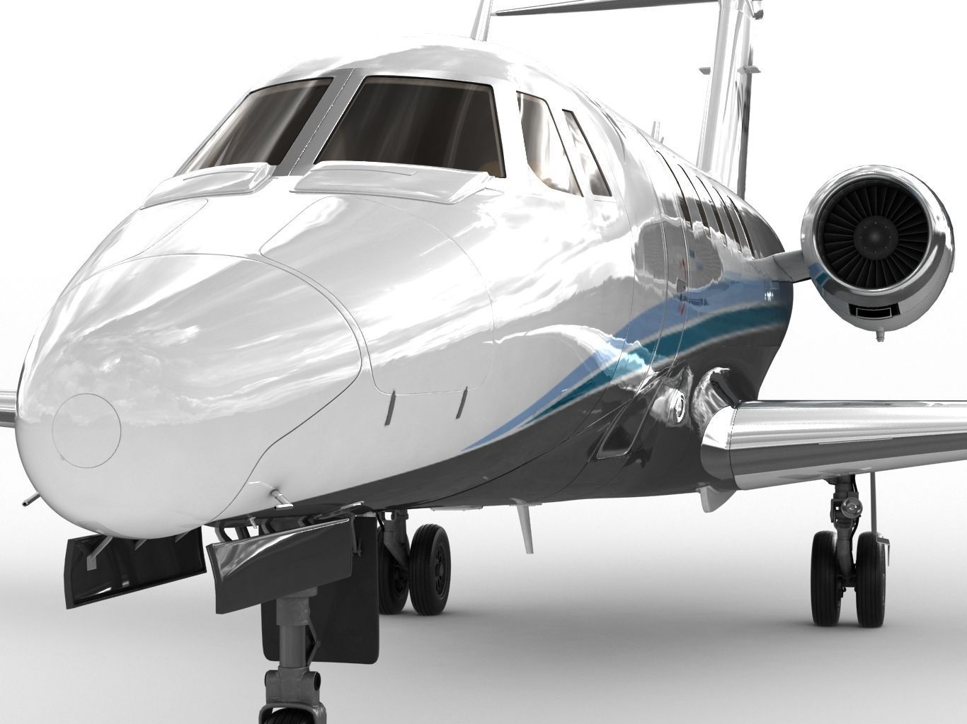 Cessna 650 Citation  3D model_1