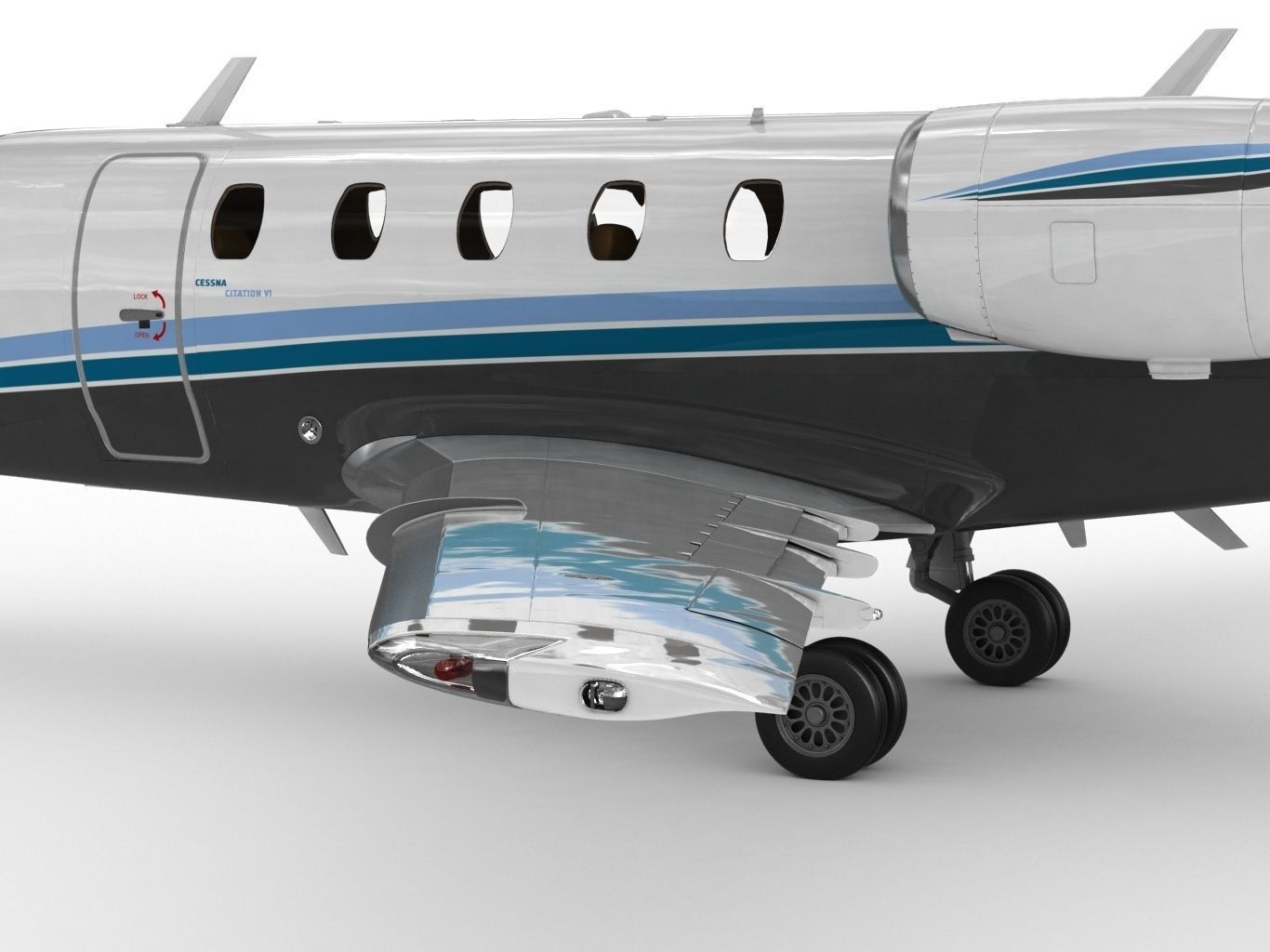Cessna 650 Citation  3D model_13