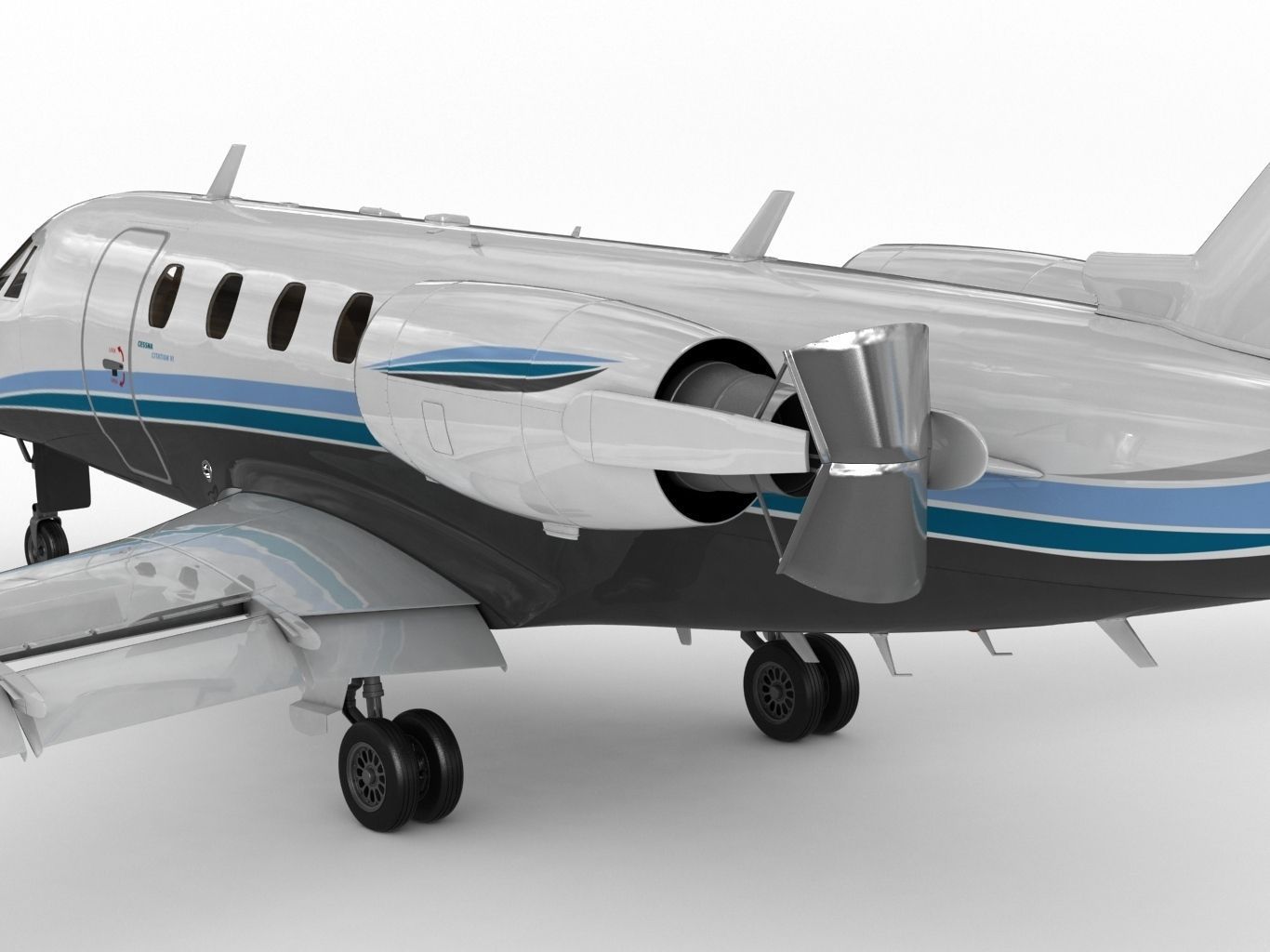 Cessna 650 Citation  3D model_9