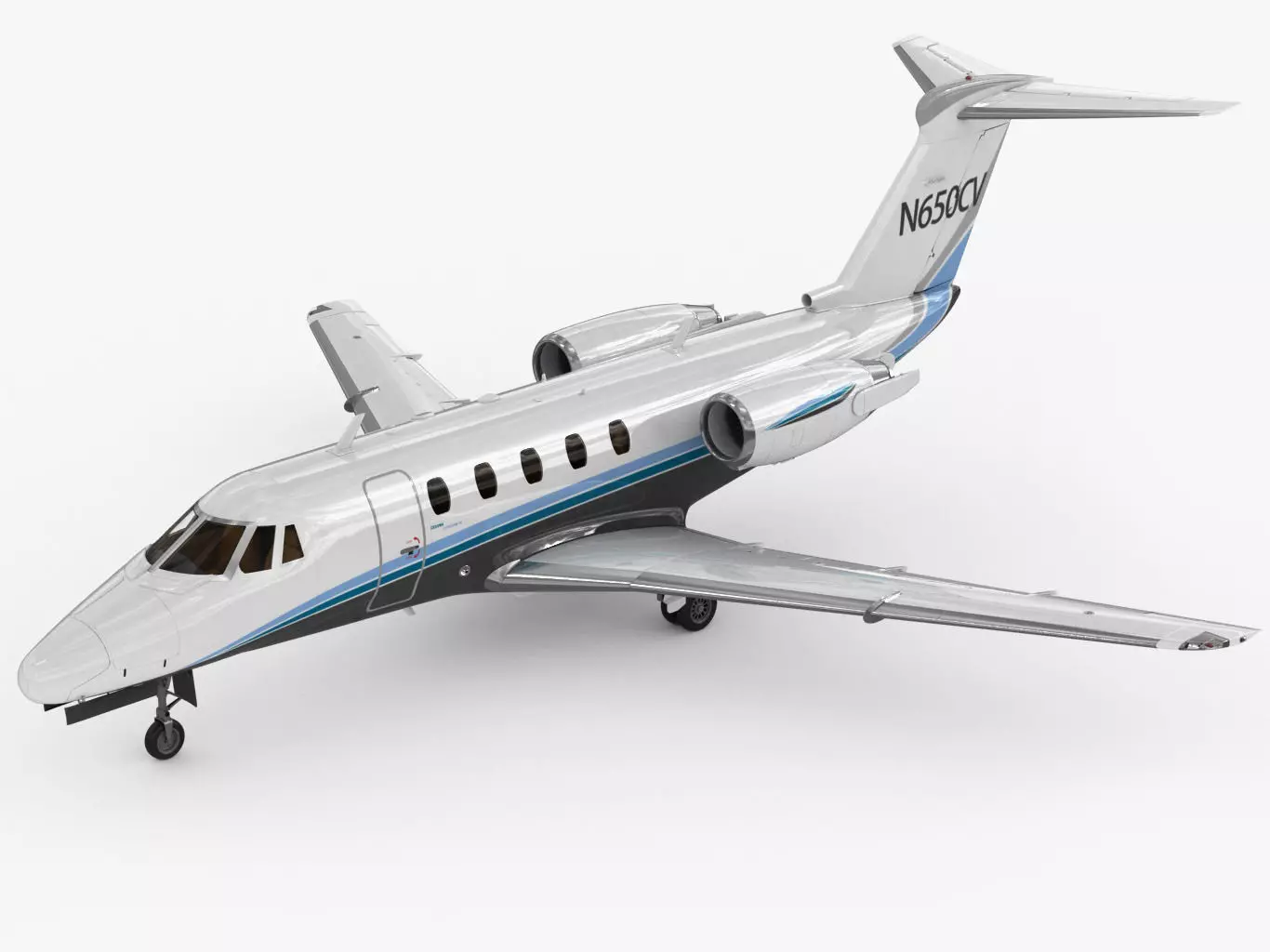 Cessna 650 Citation  3D model_0