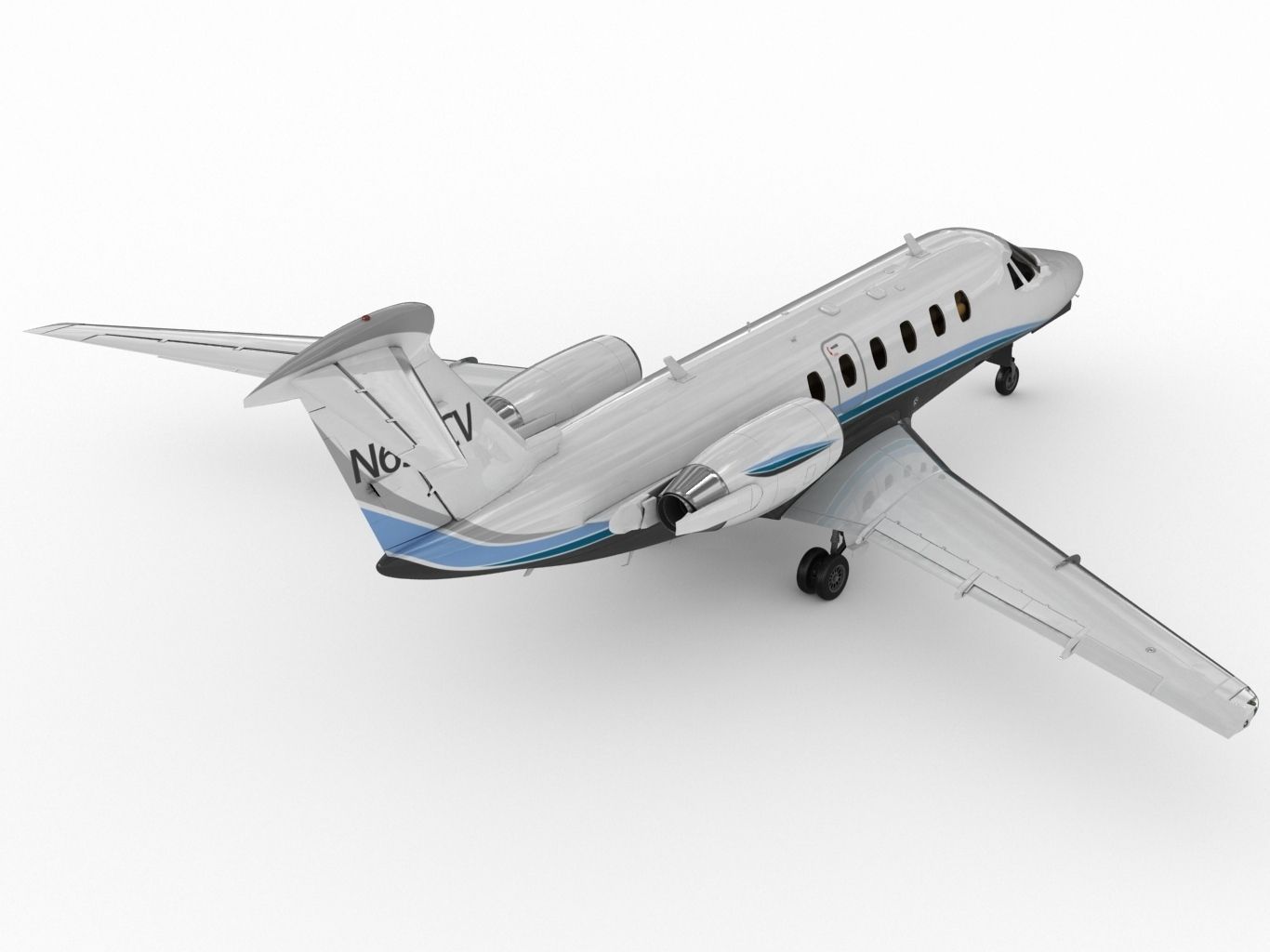 Cessna 650 Citation  3D model_4