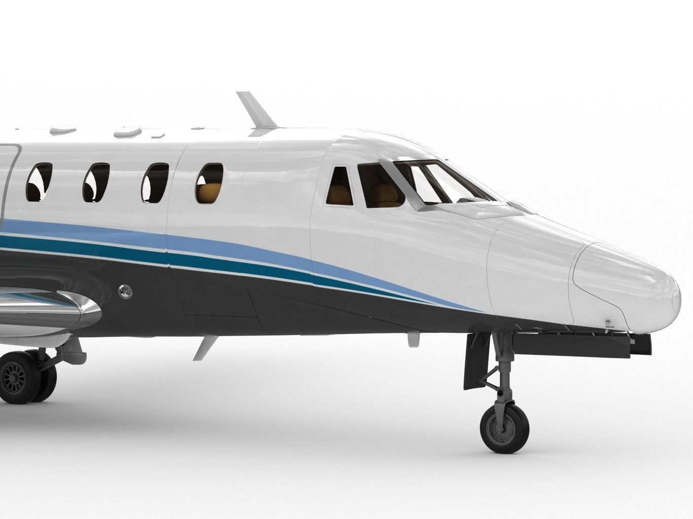 Cessna 650 Citation  3D model_2