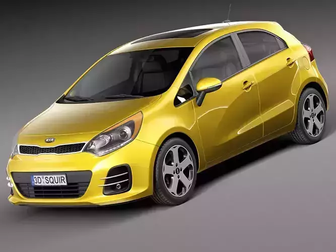 Kia Rio Hatchback 5-door 2016 3D model
