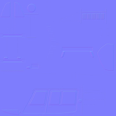 Jet Ranger V2 Helicopter Low-poly 3D model_6