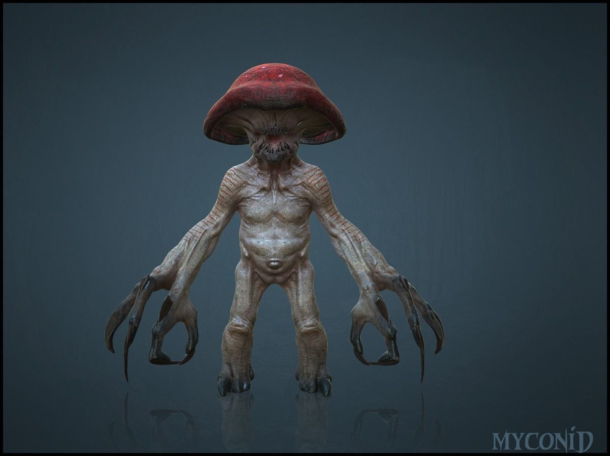 Myconid - Fantasy Miniature 3D print model_5