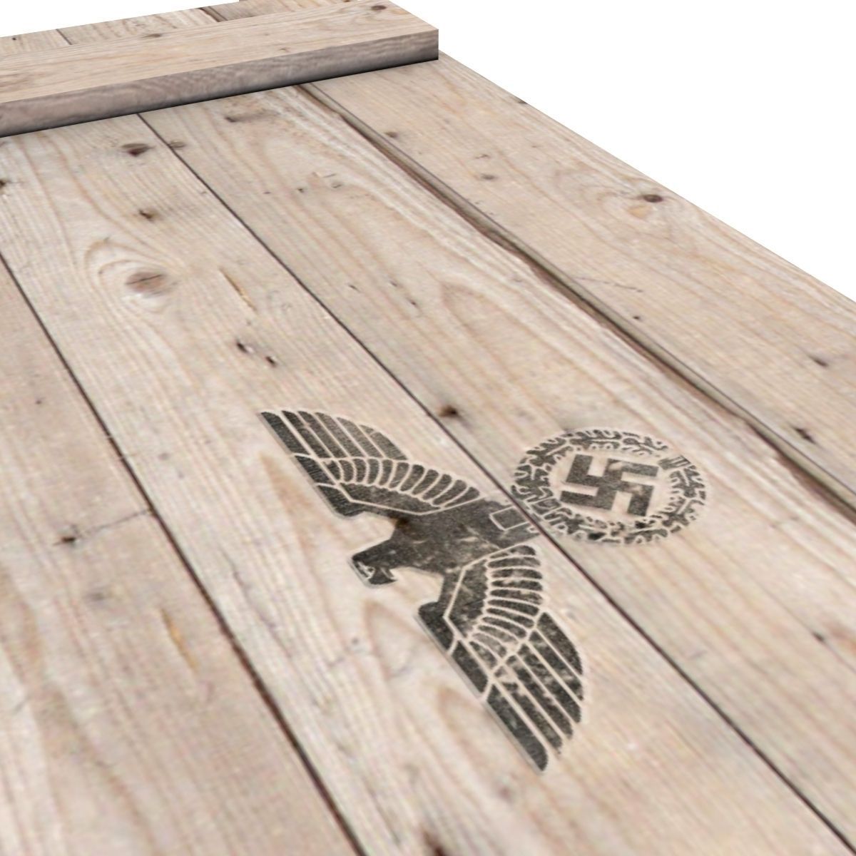 German army crate Low-poly 3D model_6