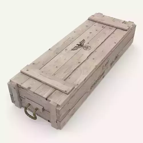 German army crate Low-poly 3D model