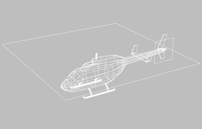 Jet Ranger V5 Helicopter Low-poly 3D model_8