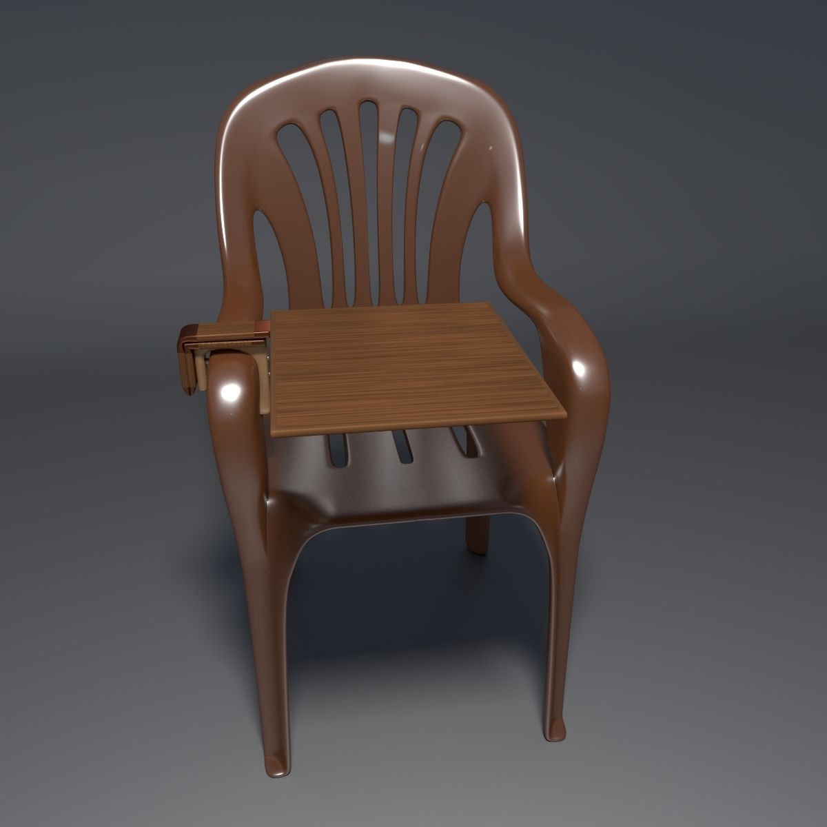 Plastic Chairs Collection 6 3D model_5