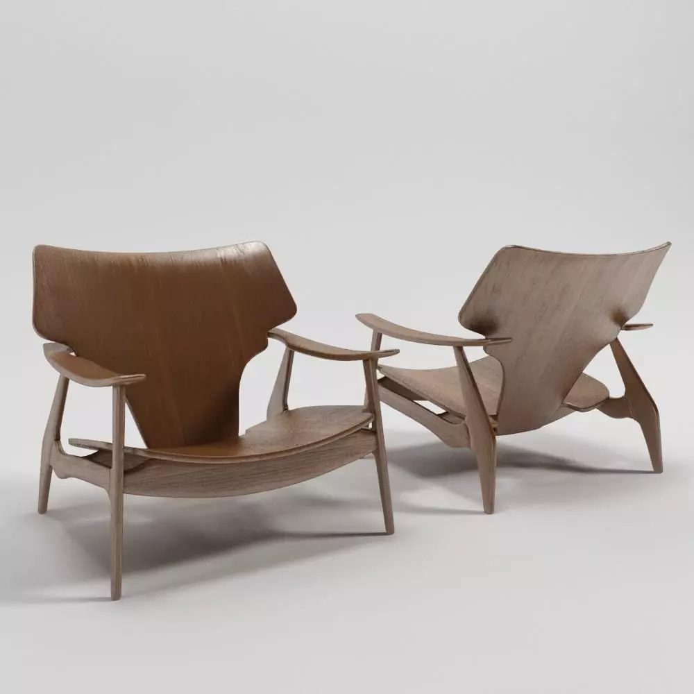 Diz armchair by Sergio Rodrigues 3D model