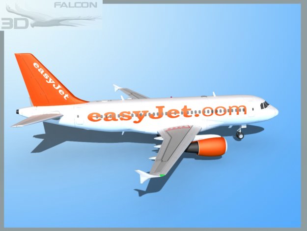 Falcon3D A319 Easyjet 3D model_6