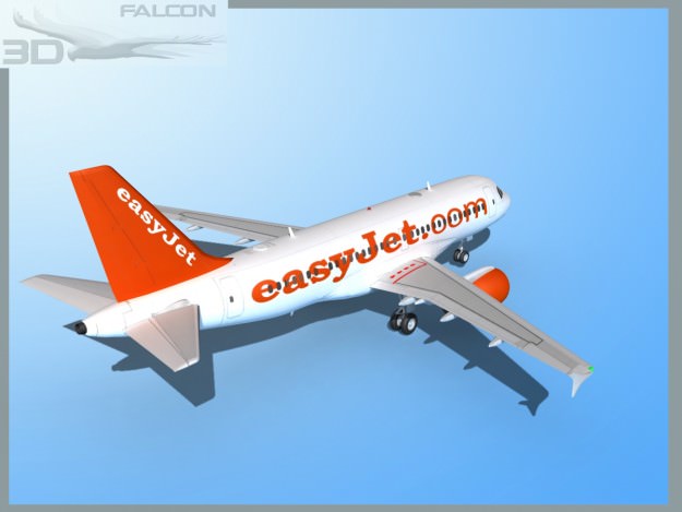 Falcon3D A319 Easyjet 3D model_7