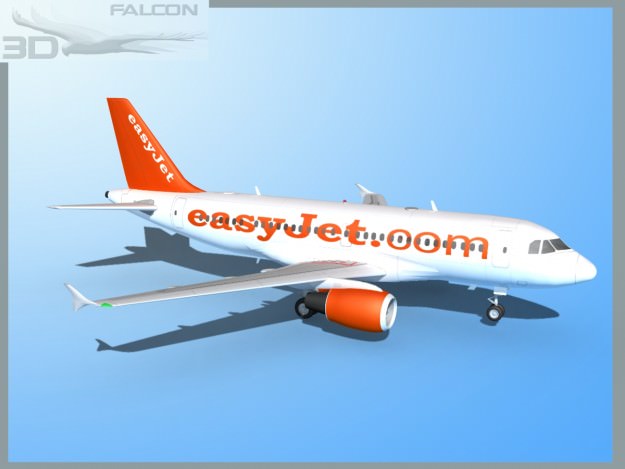 Falcon3D A319 Easyjet 3D model_5