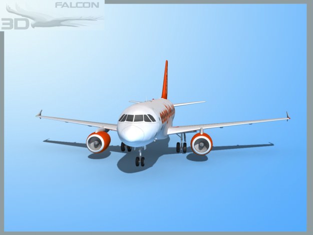 Falcon3D A319 Easyjet 3D model_3