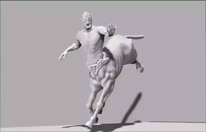 centaur man running on horse