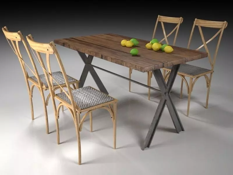 Furniture vintage 2 Free low-poly 3D model