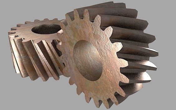 gear animated Free low-poly 3D model