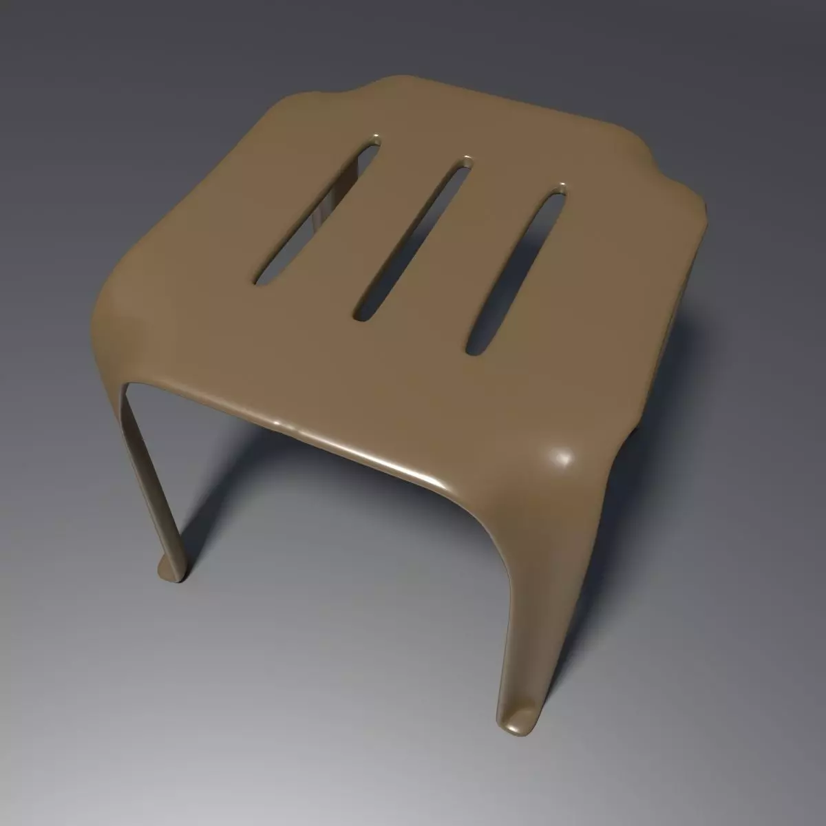 Plastic Stool 1 3D model