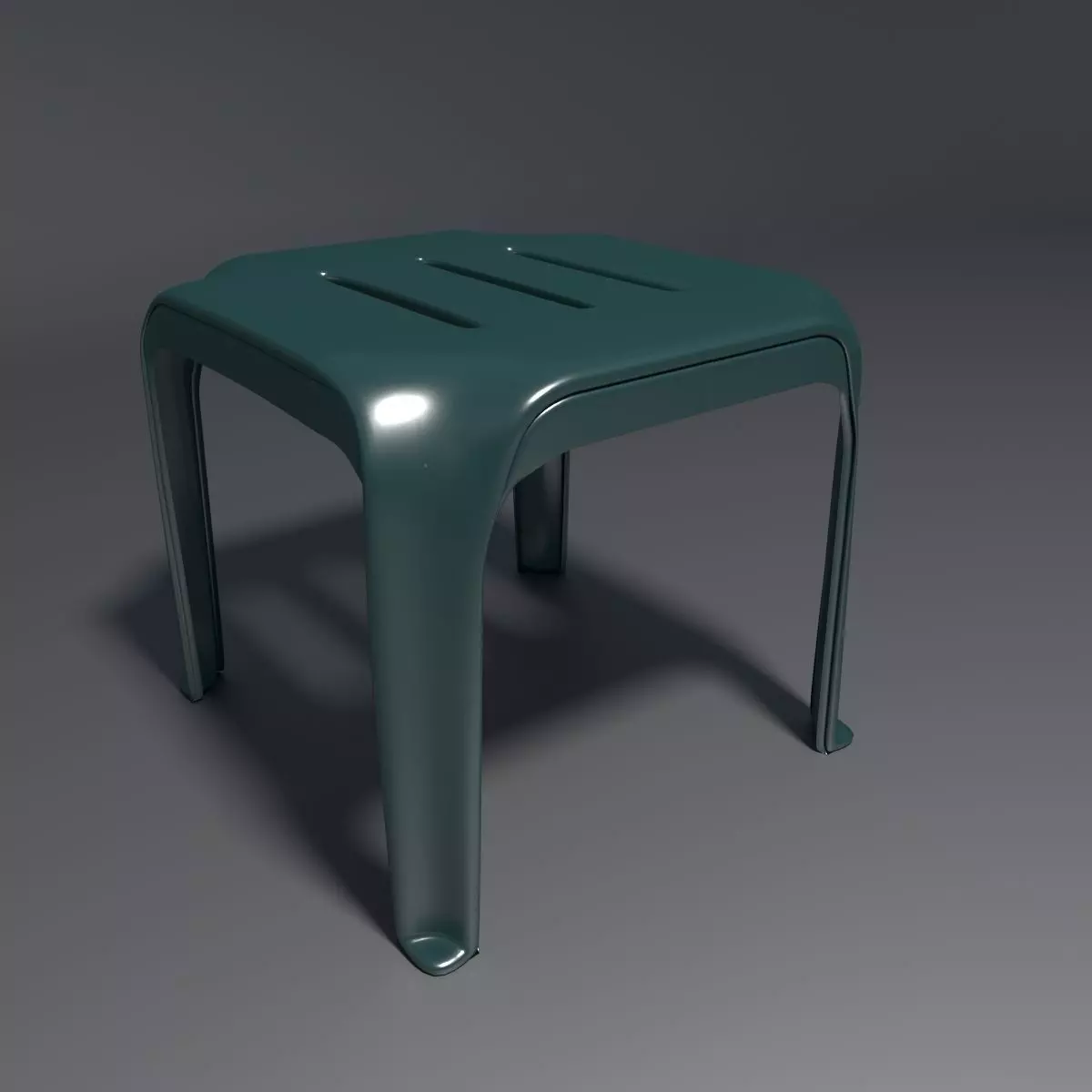Plastic Stool 3 3D model