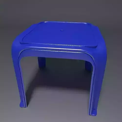 Plastic Stool 4 3D model