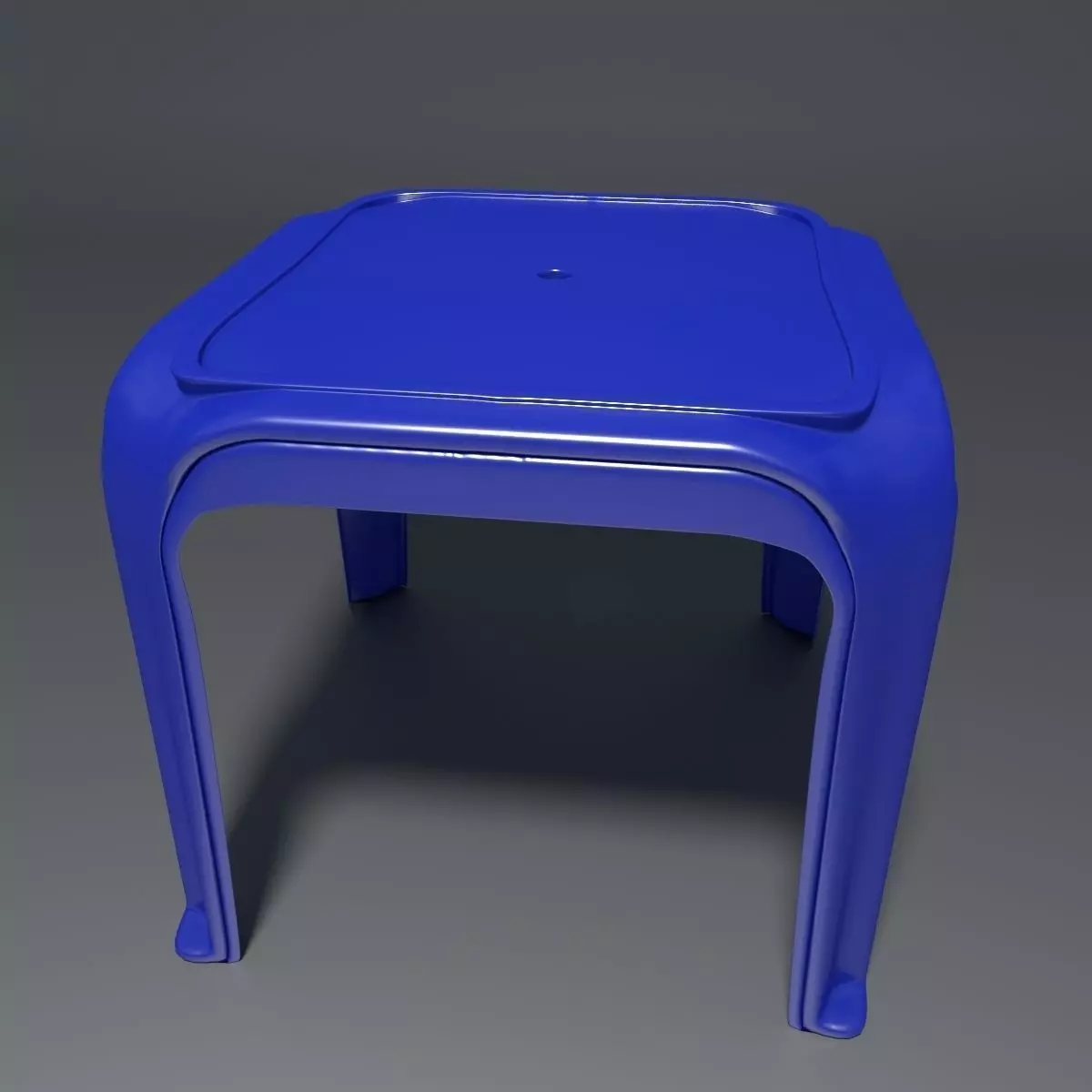 Plastic Stool 4 3D model_0