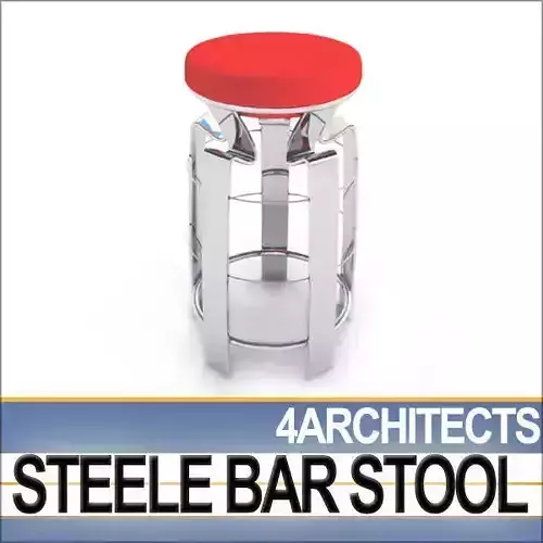 Dynamic Steele Bar Stool 3D model