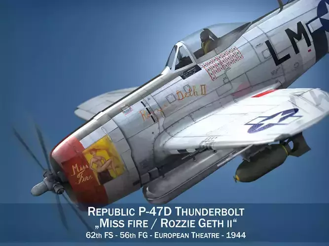 Republic P-47 Thunderbolt - Rozzie Geth II