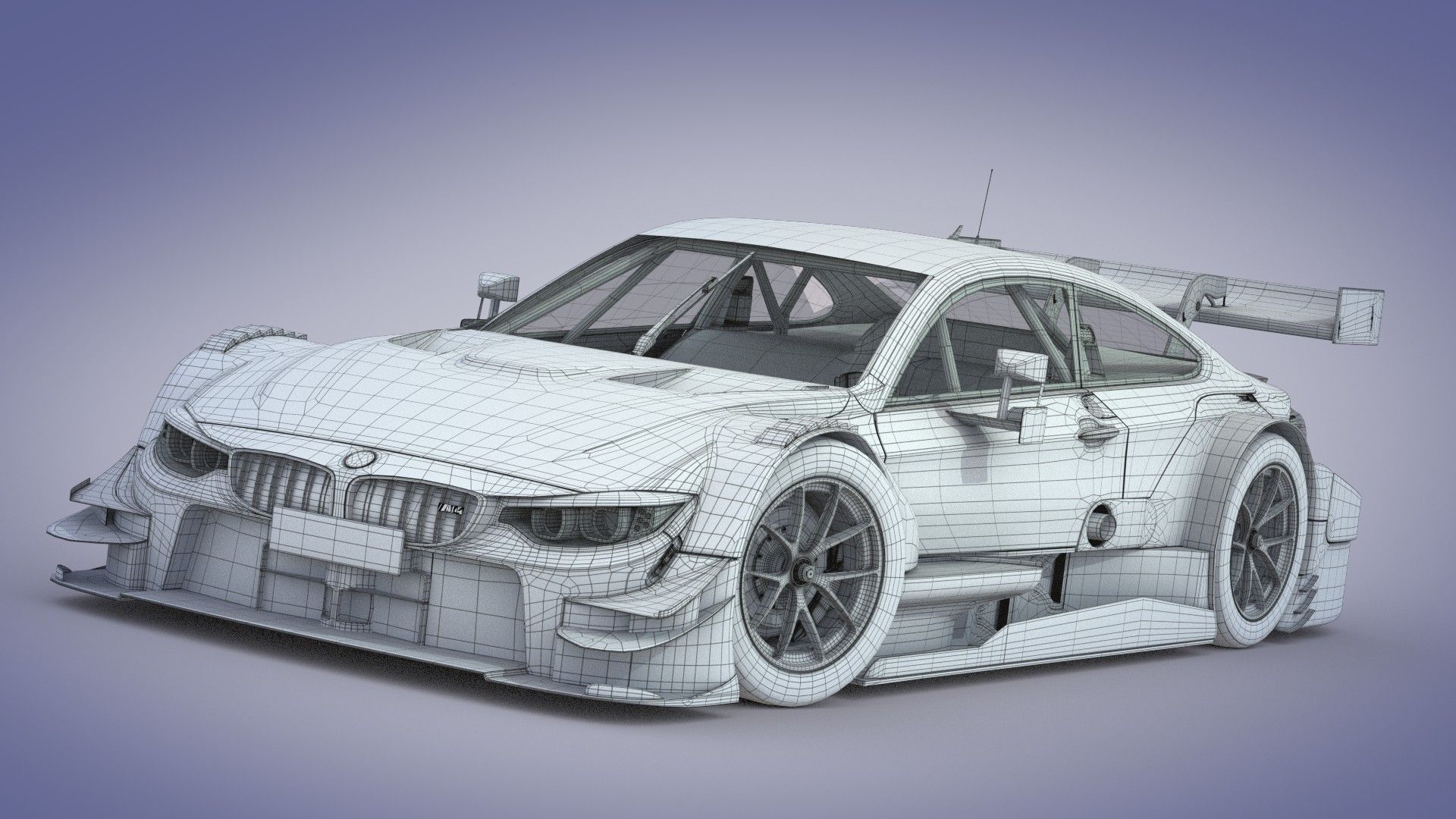 BMW M4 DTM 2014 - 2015 3D Model .obj .3ds .fbx .lwo .lw ...